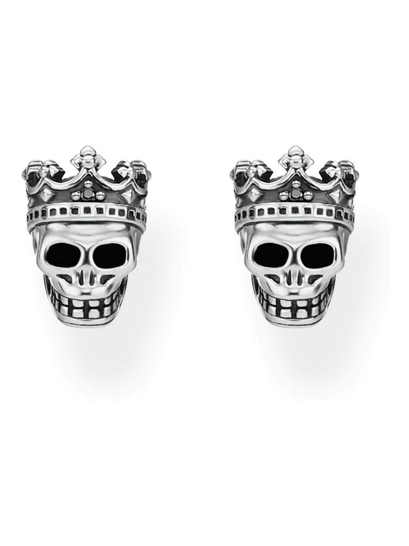 Thomas Sabo Black Skull King Ear Studs (British brand)