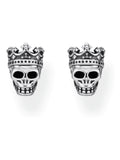 Thomas Sabo Black Skull King Ear Studs (British brand)