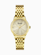Next Accurist Gold Dress Stainless Steel Bracelet 28mm Watch- Buy online at McGrocer
