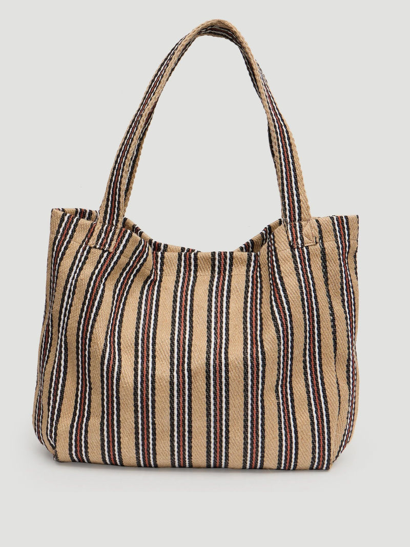 Hush Scout Natural Stripe tote bag - British product