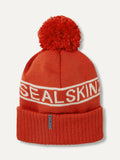 Sealskinz Orange Heacham bobble hat, UK version