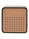 Widdop brown wooden alarm clock with Bluetooth speaker, imported from the UK