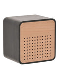 Widdop brown wooden alarm clock with Bluetooth speaker, imported from the UK