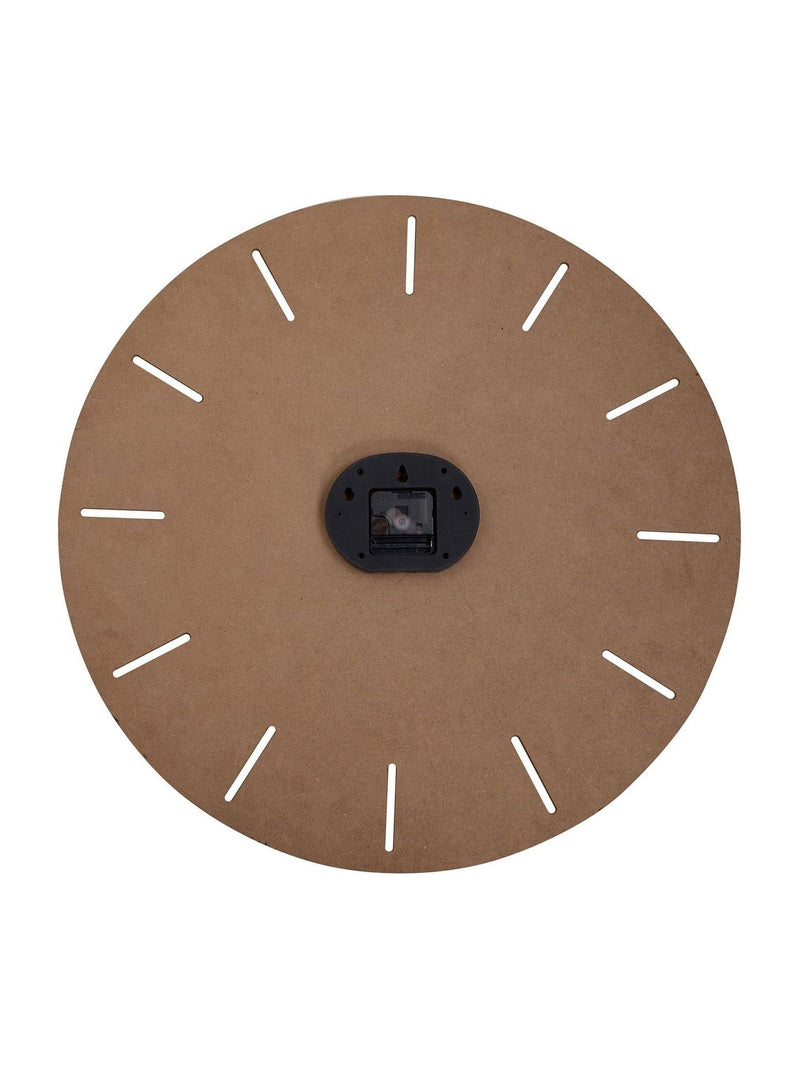 Widdop brown wooden wall clock 60cm, imported from the UK