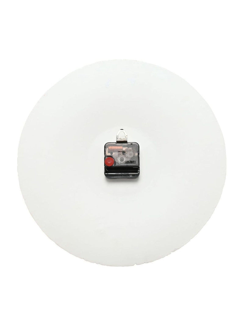 Widdop white round porcelain wall clock 35cm, UK version