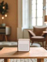 Next Widdop White Wooden Alarm Clock with Bluetooth Speaker- Buy online at McGrocer