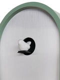 Widdop green interval cuckoo clock with pendulum, UK version