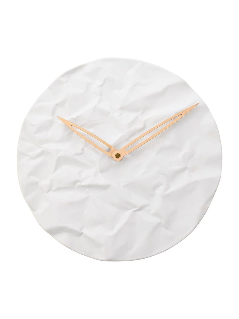 Widdop white porcelain wall clock 32cm, UK version