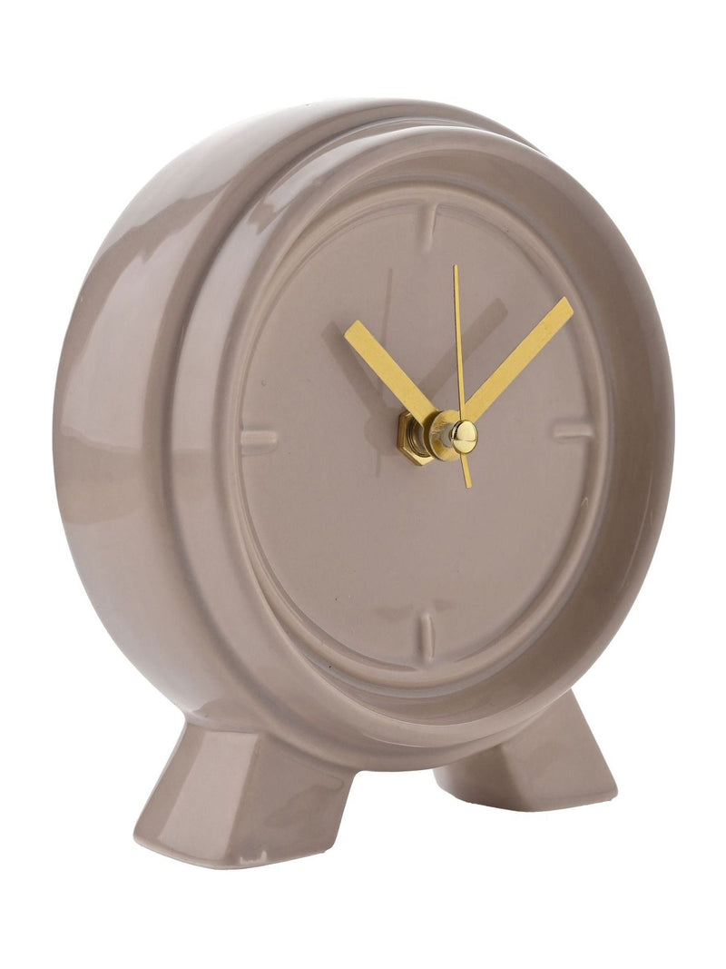 Widdop Brown ceramic mantle clock, imported from the UK