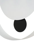 Widdop white pendulum wall clock with black hands (British brand)