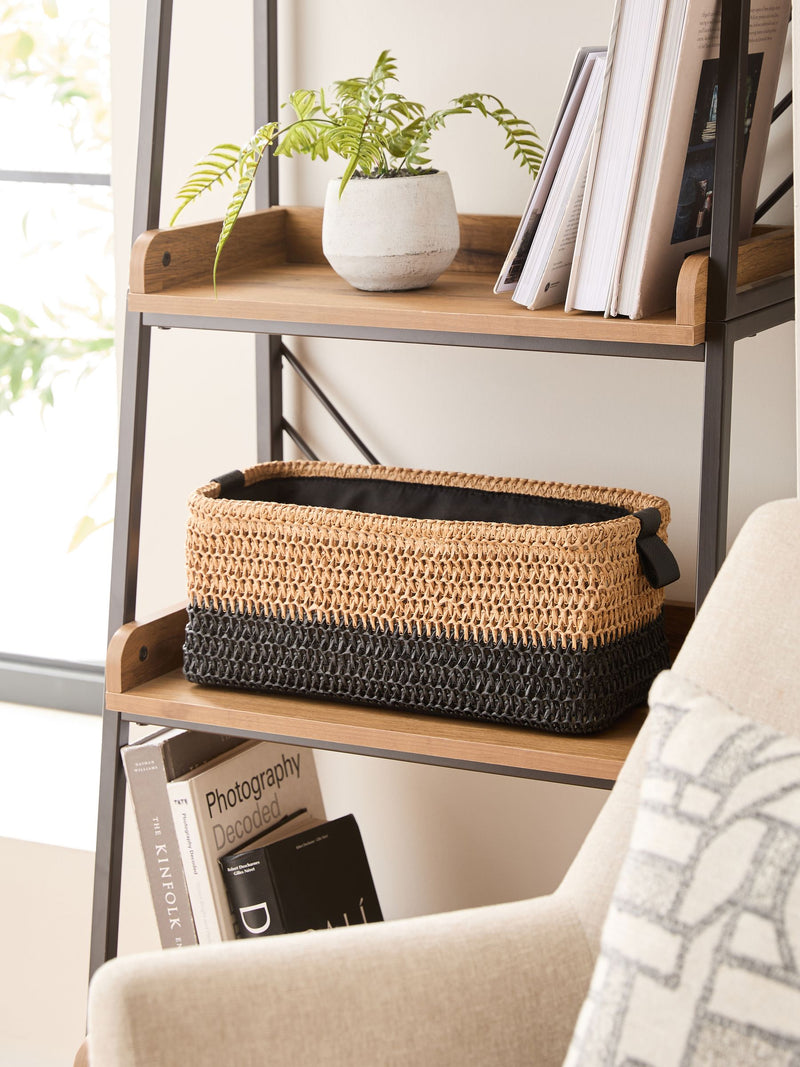 Bronx slimline storage basket natural - British product