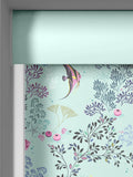 Sara Miller roller blinds with aqua blue underwater marine print (British brand)