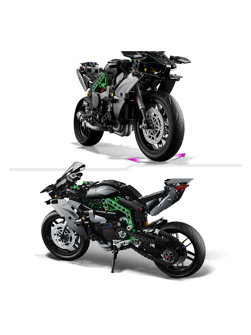 LEGO Technic Kawasaki Ninja H2R motorcycle model 1:8 scale - British product
