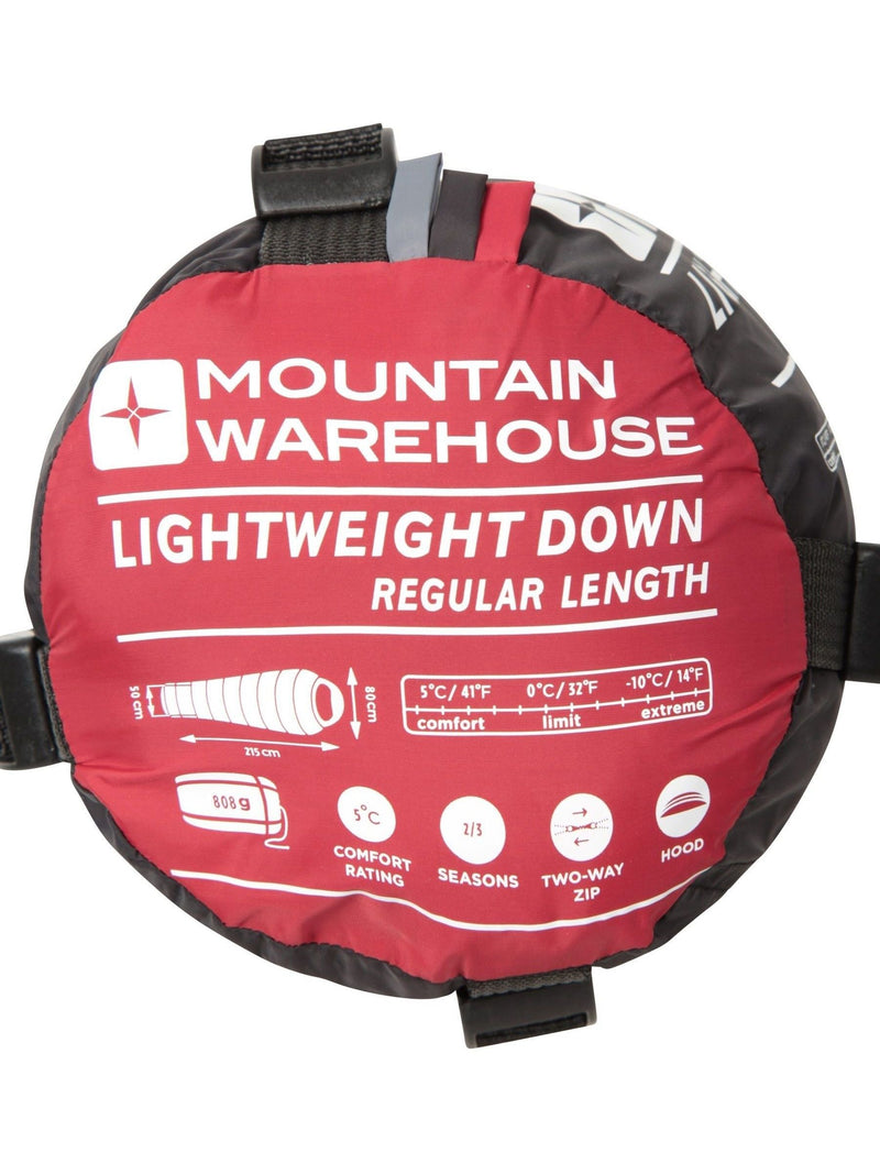 Mountain Warehouse extreme lightweight down sleeping bag, UK version