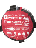 Mountain Warehouse extreme lightweight down sleeping bag, UK version