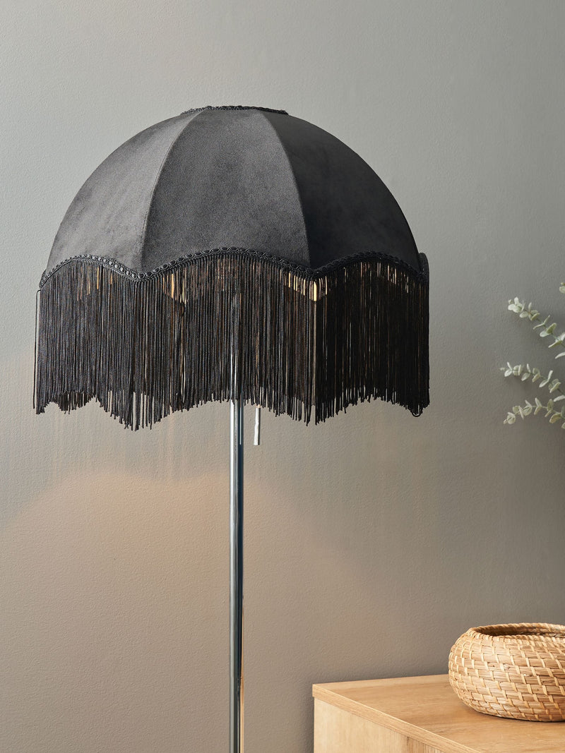 BHS black jaquard lampshade 33cm - British product
