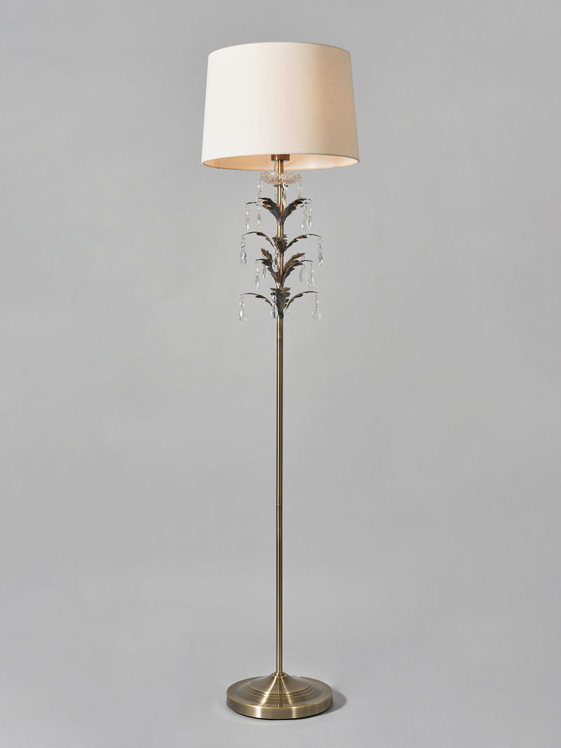 BHS Antique Brass Paisley Floor Lamp (British brand)