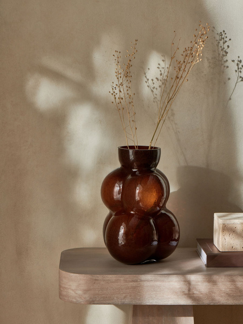 French Connection brown bobble vase 30cm - British product