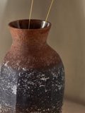 French Connection brown rust effect vase 18cm - British product