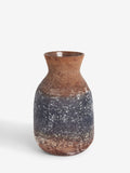 French Connection brown rust effect vase 18cm - British product