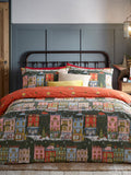 Furn Green Christmas duvet cover set - British product