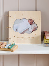 Next Natural New Baby Cloud Wooden Baby Record Book- Buy online at McGrocer