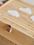 Baby Cloud wooden keepsake box, imported from the UK
