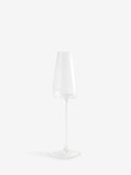 Clear tapered champagne flutes set of 4 (British brand)