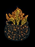 Premier Decorations Lit 2D Soft Acrylic Black Cauldron Light Sculpture 90cm, imported from the UK