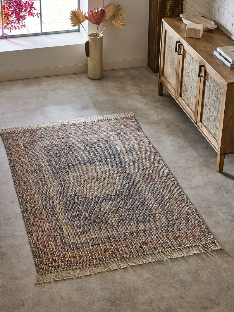 French Connection Alby pink chenille rug, imported from the UK