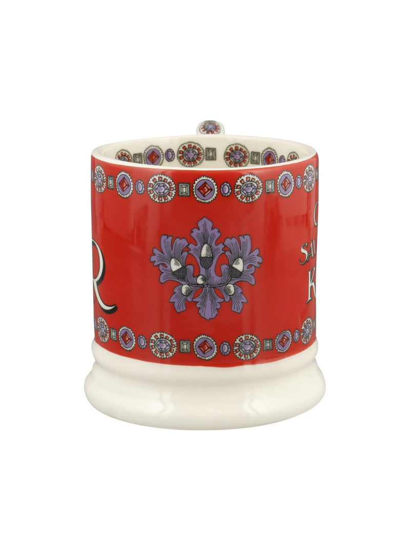 Emma Bridgewater Cream God Save The King 1/2 pint mug - British product