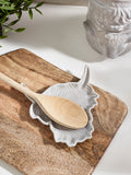 Hamish the Highland Cow ceramic spoon rest in grey, UK version