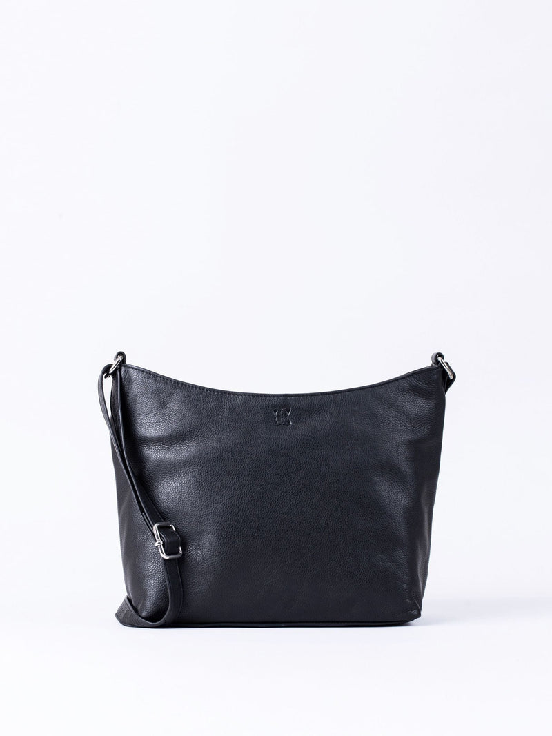 Lakeland Leather Grasmere cross-body bag in black (British brand)