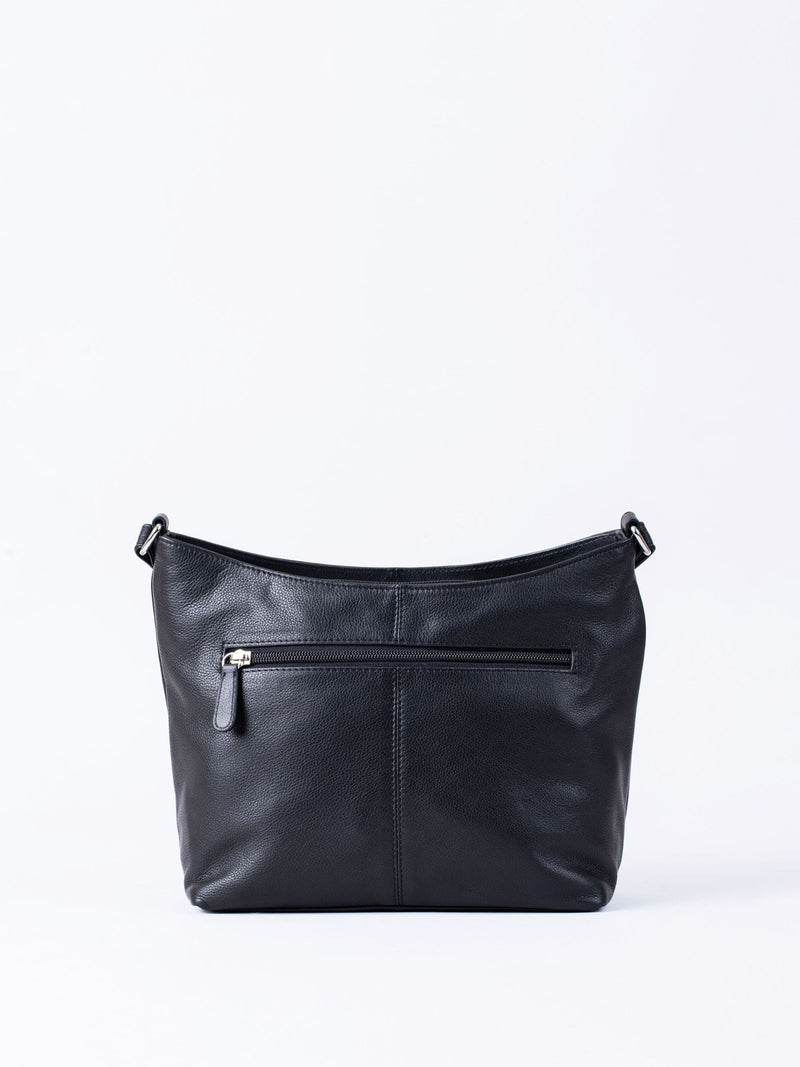 Lakeland Leather Grasmere cross-body bag in black (British brand)