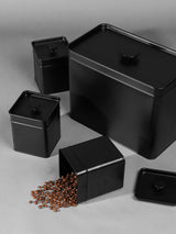 Next Salter Black Kuro 4-Piece Bread Bin and Canister Kitchen Storage Set- Buy online at McGrocer