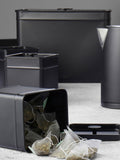 Salter Black Kuro 4-piece bread bin and canister set (British brand)