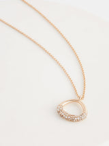 Next Gold Tone Open Teardrop Necklace- Buy online at McGrocer