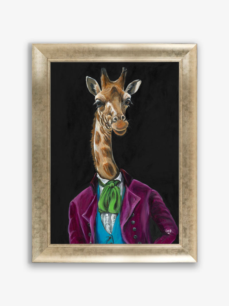 Artko Gold Gerald Giraffe framed art 92x72cm - British product