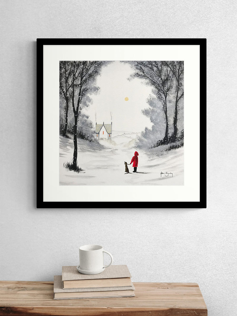 Artko Black Going Home framed art 61.5cm square - British product