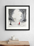 Artko Black Going Home framed art 61.5cm square - British product