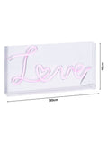glow Pink LED Love Light Box, British product