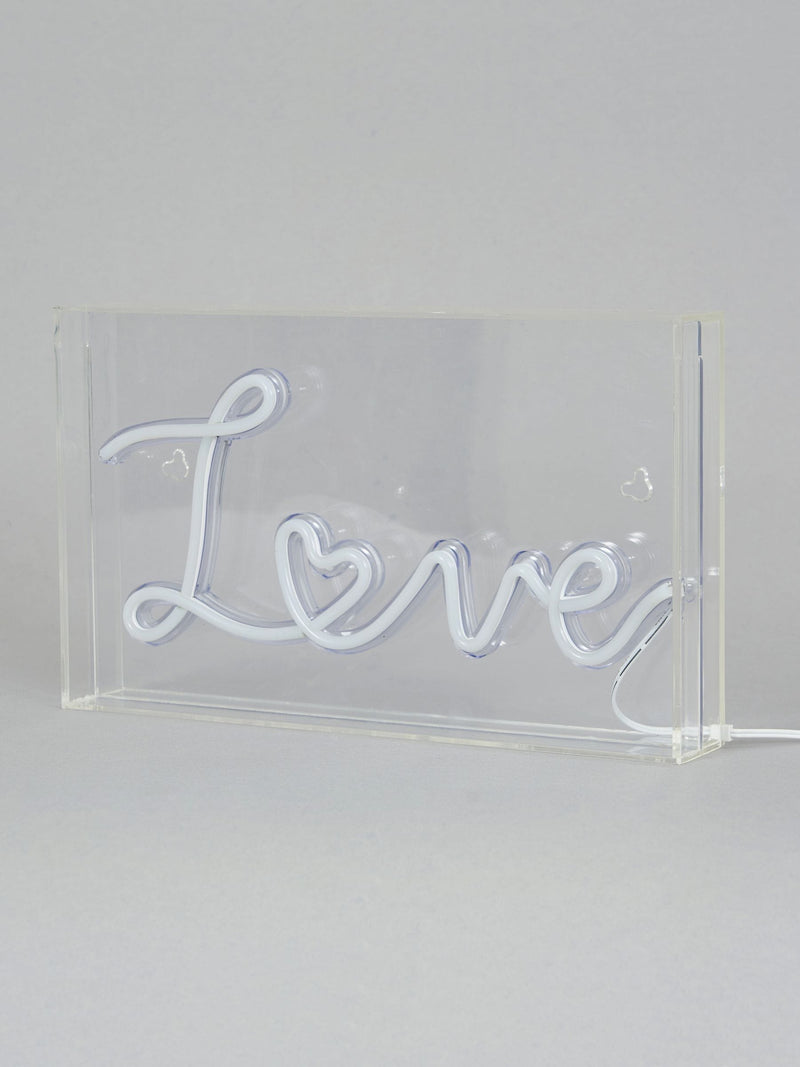 glow Pink LED Love Light Box, British product
