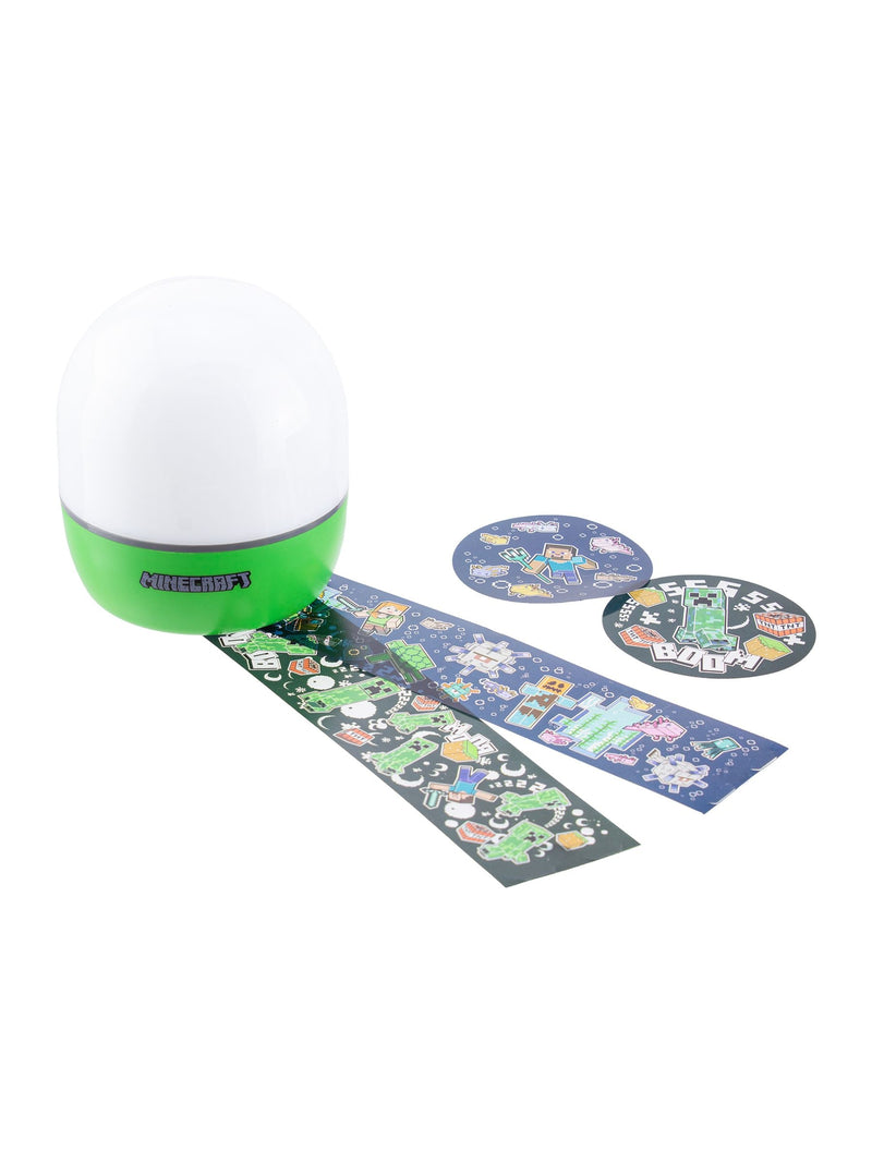 Minecraft projection light with two interchangeable scenes, 12.2cm tall (British brand)