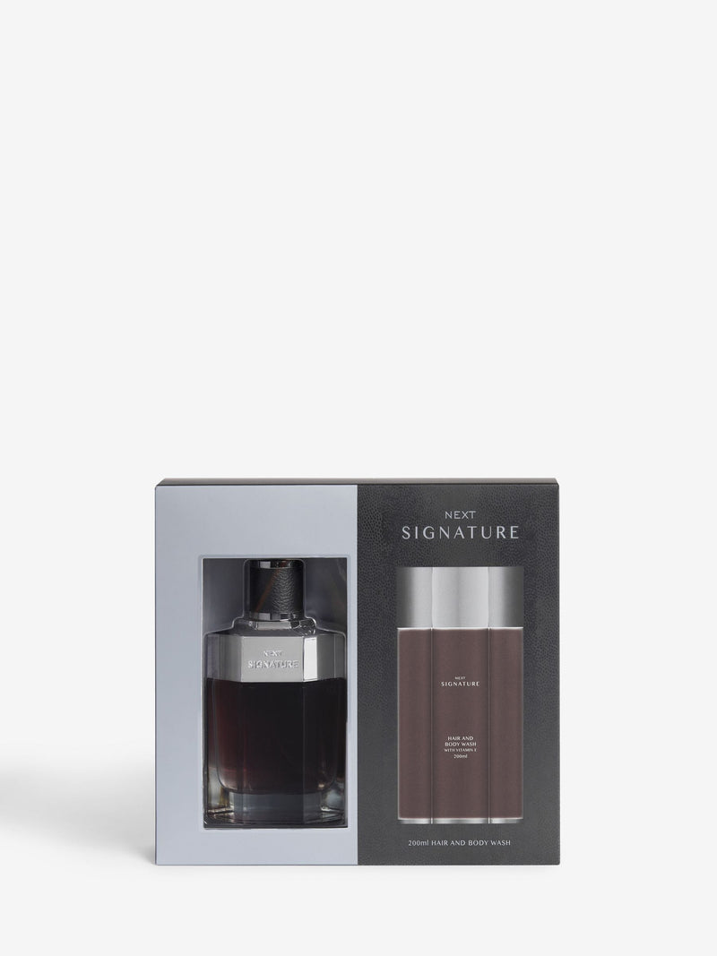 Signature Eau de Parfum and Hair and Body Wash gift set 100ml and 200ml (British brand)