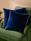 Furn navy velvet cushion cover 45x45cm, UK version