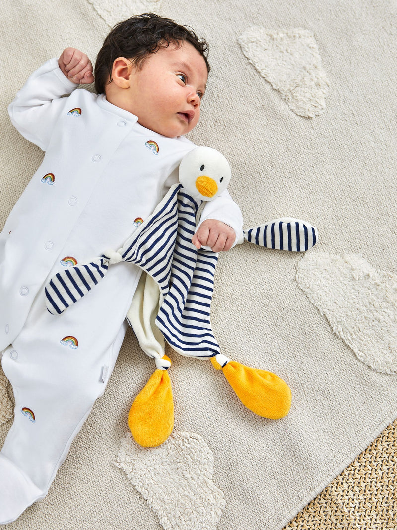 JoJo Maman Bébé personalised duck comforter 32x19cm (British brand)