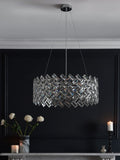 Wentworth chandelier 6 light polished chrome glass crystals (British brand)