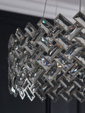 Wentworth chandelier 6 light polished chrome glass crystals (British brand)