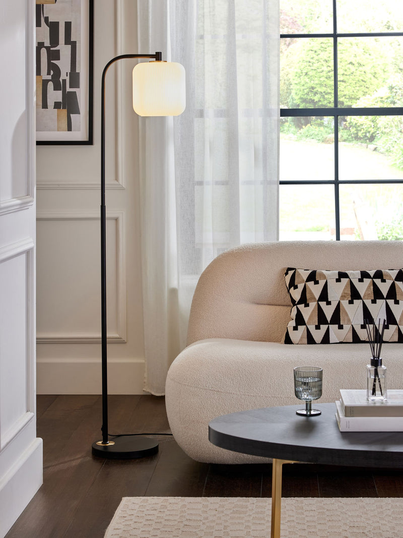 Floor lamp Black Ryker 150cm tall - British product
