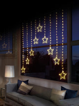 Next Premier Decorations White Warm 303 LED Star V Shape Curtain Christmas Lights 1.2m x 1.2m- Buy online at McGrocer
